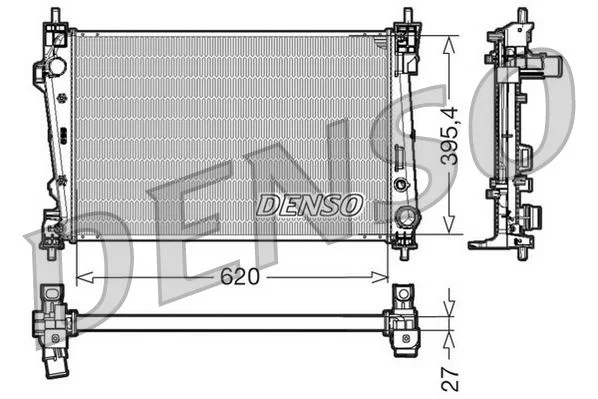 Chladič, chladenie motora DENSO DRM01006