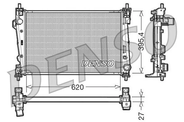 Chladič, chladenie motora DENSO DRM01007