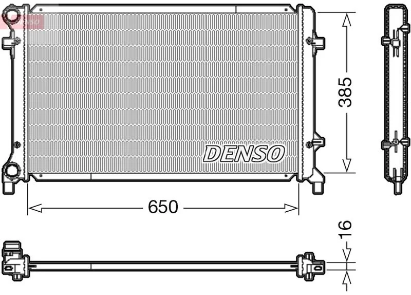 Chladič, chladenie motora DENSO DRM02014