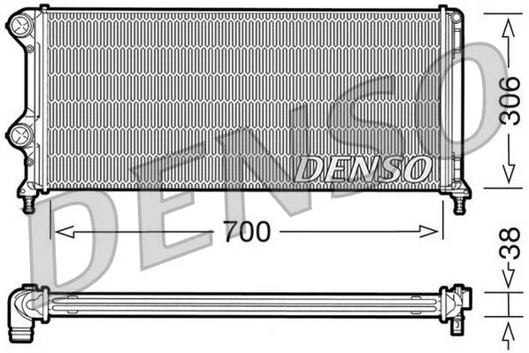 Chladič, chladenie motora DENSO DRM09060