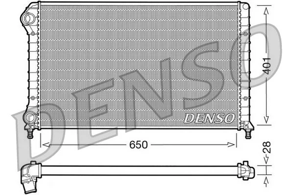 Radiator, engine cooling DENSO DRM09061