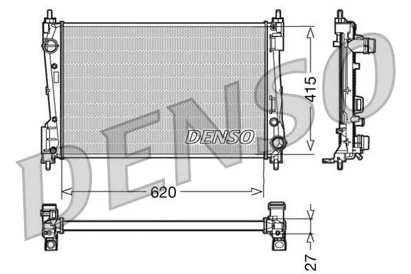 Radiator, engine cooling DENSO DRM09110