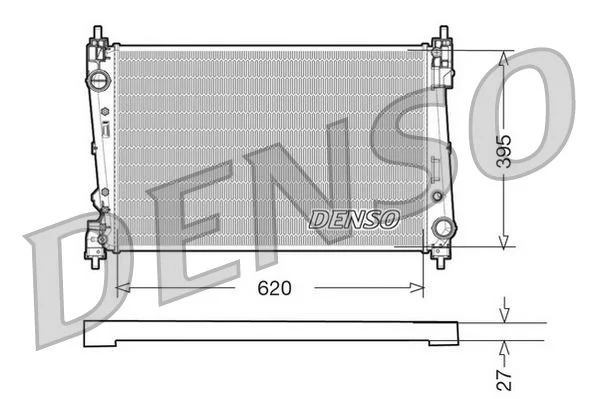 Chladič, chladenie motora DENSO DRM09112