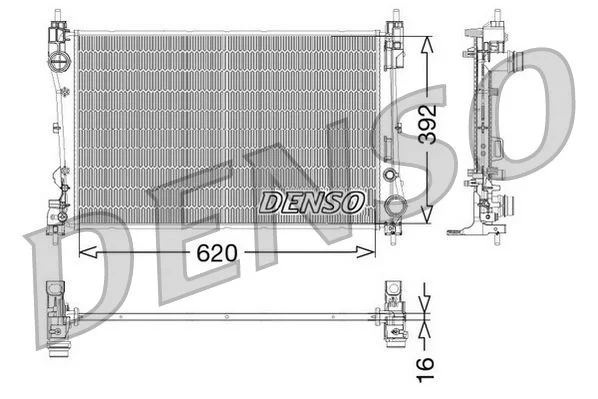 Chladič, chladenie motora DENSO DRM09115