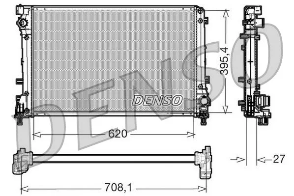 Chladič, chladenie motora DENSO DRM09163