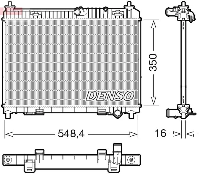 Chladič, chladenie motora DENSO DRM10113
