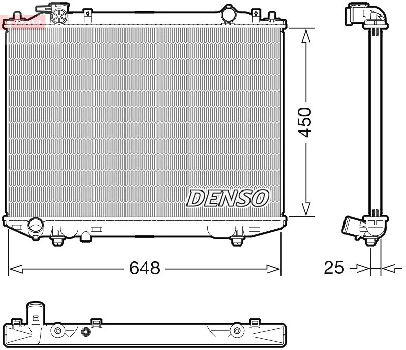 Radiator, engine cooling DENSO DRM10117