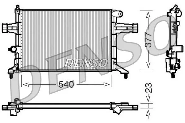 Chladič, chladenie motora DENSO DRM20082
