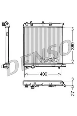 Radiator, engine cooling DENSO DRM21026
