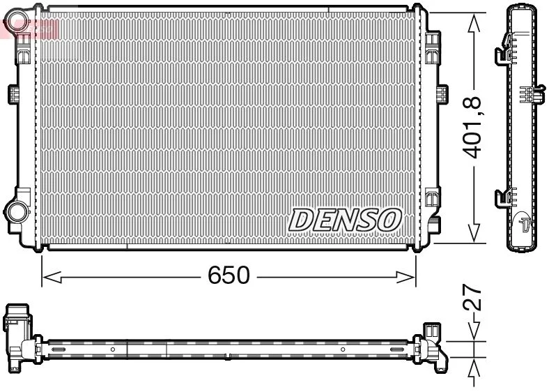 Chladič, chladenie motora DENSO DRM32048
