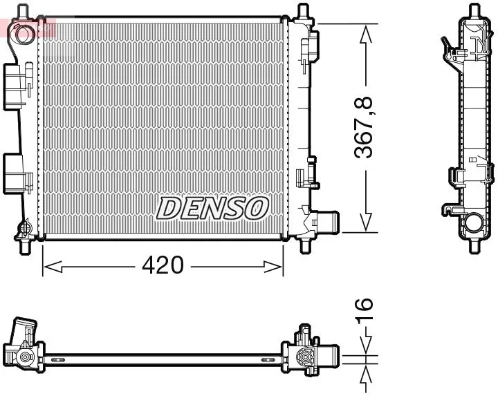 Radiator, engine cooling DENSO DRM41025