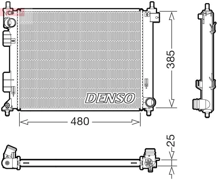 Chladič, chladenie motora DENSO DRM41035