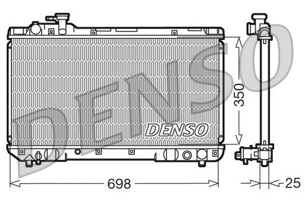Radiator, engine cooling DENSO DRM50020