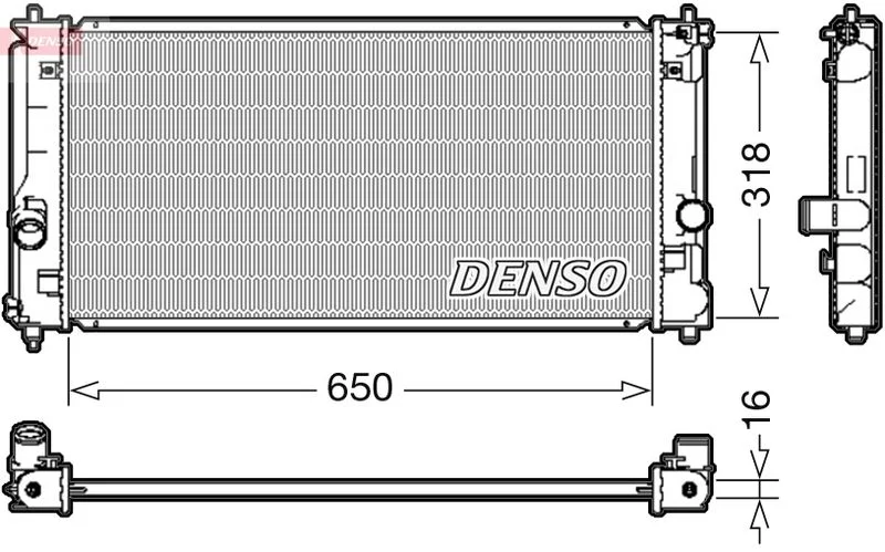 Radiator, engine cooling DENSO DRM50081