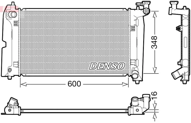 Radiator, engine cooling DENSO DRM50110