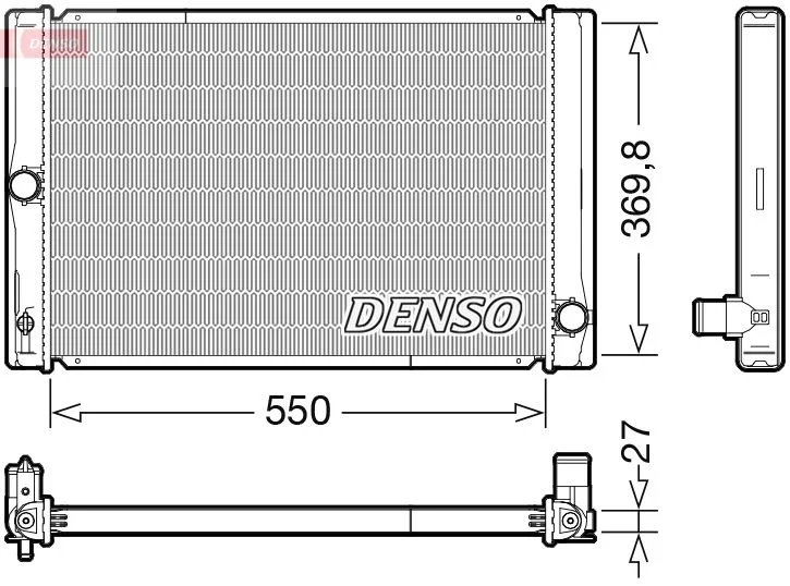 Radiator, engine cooling DENSO DRM50123