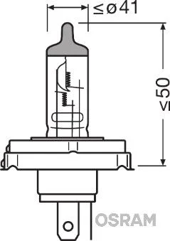 Lemputė, prožektorius ams-OSRAM 64183-01B