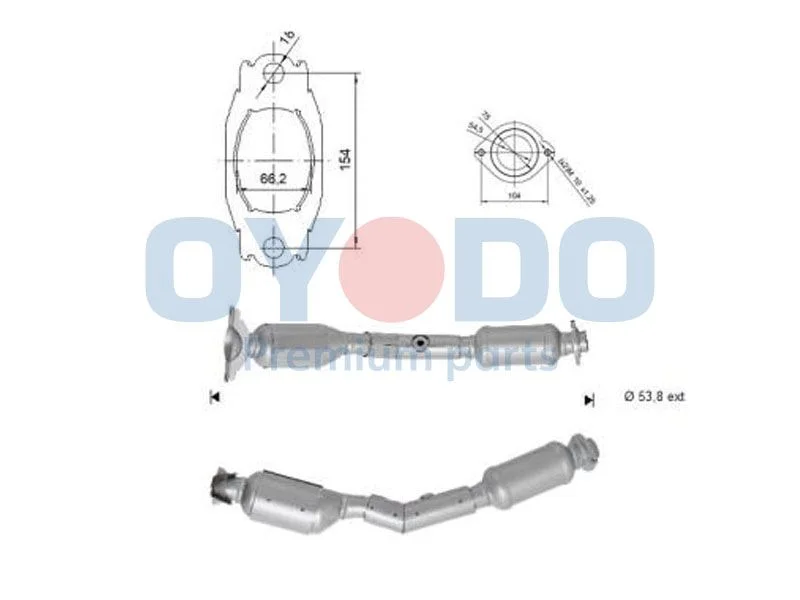 Katalizatoriaus keitiklis Oyodo 10N0126-OYO