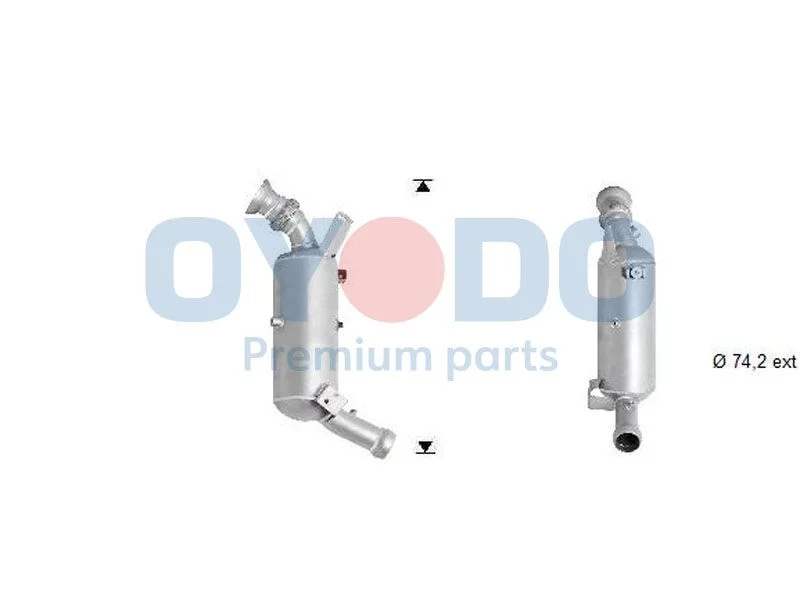 Suodžių / kietųjų dalelių filtras, išmetimo sistema Oyodo 20N0106-OYO