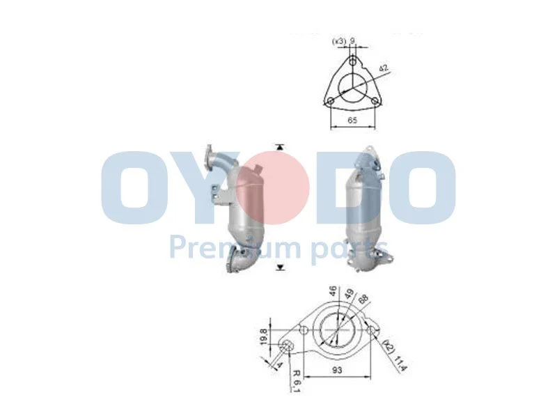 Katalizatoriaus keitiklis Oyodo 20N0121-OYO