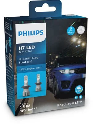Bulb, high beam headlight PHILIPS ZAROWKI 11972U60B2X2