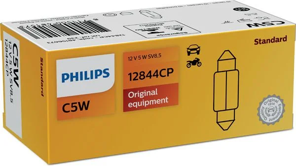 Žiarovka, osvetlenie poznávacej značky PHILIPS 12844CP