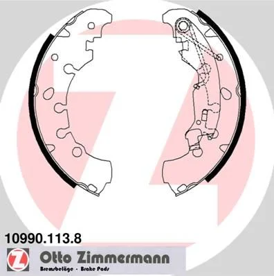 Brake Shoe Set ZIMMERMANN 10990.113.8