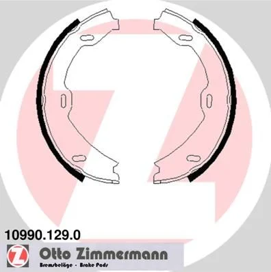 Brake Shoe Set, parking brake ZIMMERMANN 10990.129.0