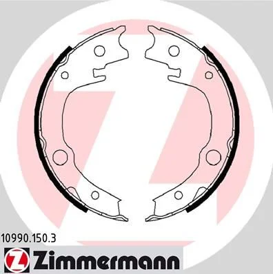 Brake Shoe Set, parking brake ZIMMERMANN 10990.150.3