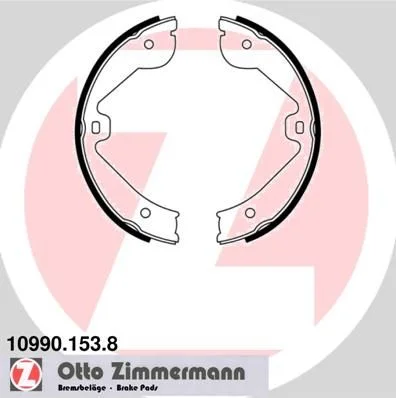 Sada brzdových čeľustí, parkovacia brzda ZIMMERMANN 10990.153.8