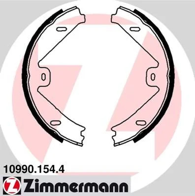 Sada brzdových čeľustí, parkovacia brzda ZIMMERMANN 10990.154.4
