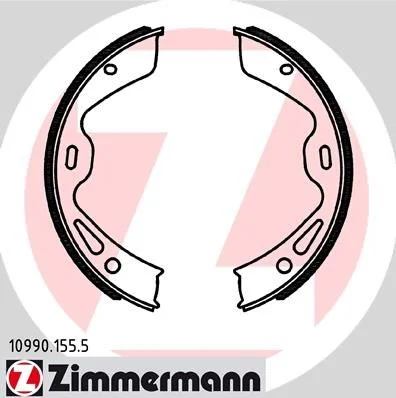 Sada brzdových čeľustí, parkovacia brzda ZIMMERMANN 10990.155.5
