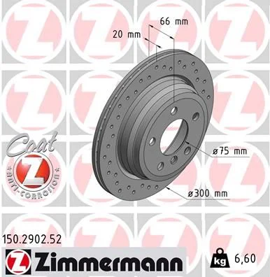Brzdový kotúč ZIMMERMANN 150.2902.52