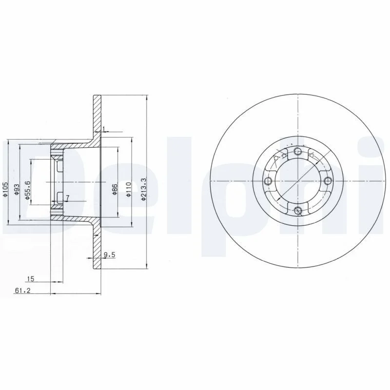 Brake Disc delphi BG2081