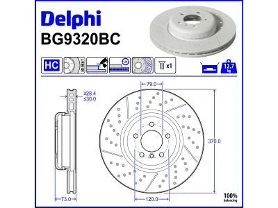 Stabdžių diskas DELPHI BG9320BC