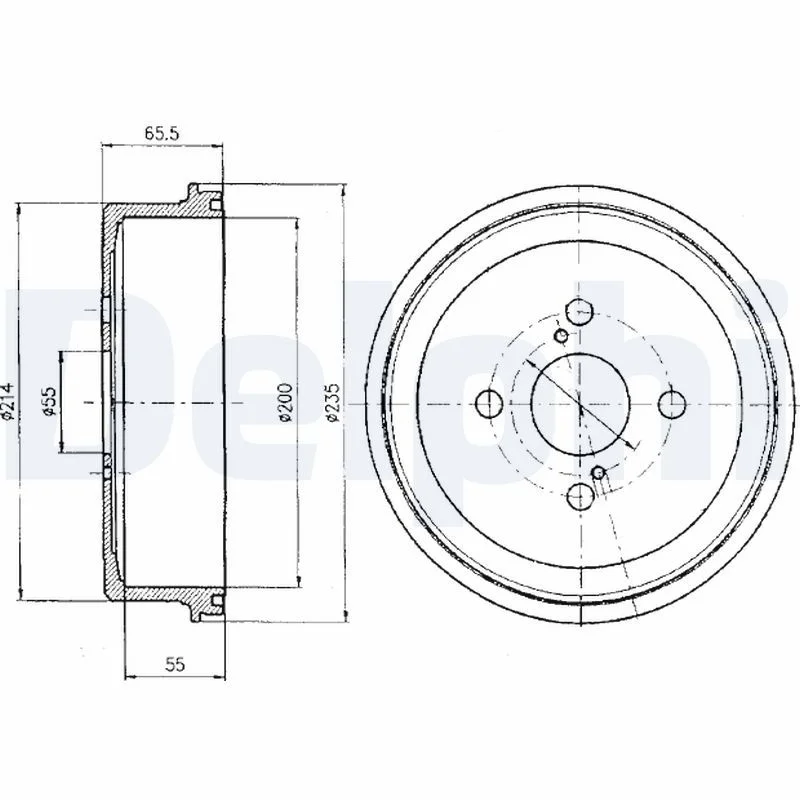 Brake Drum DELPHI BF278