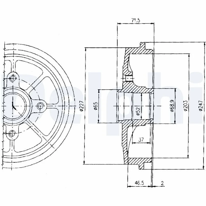Brake Drum DELPHI BF392