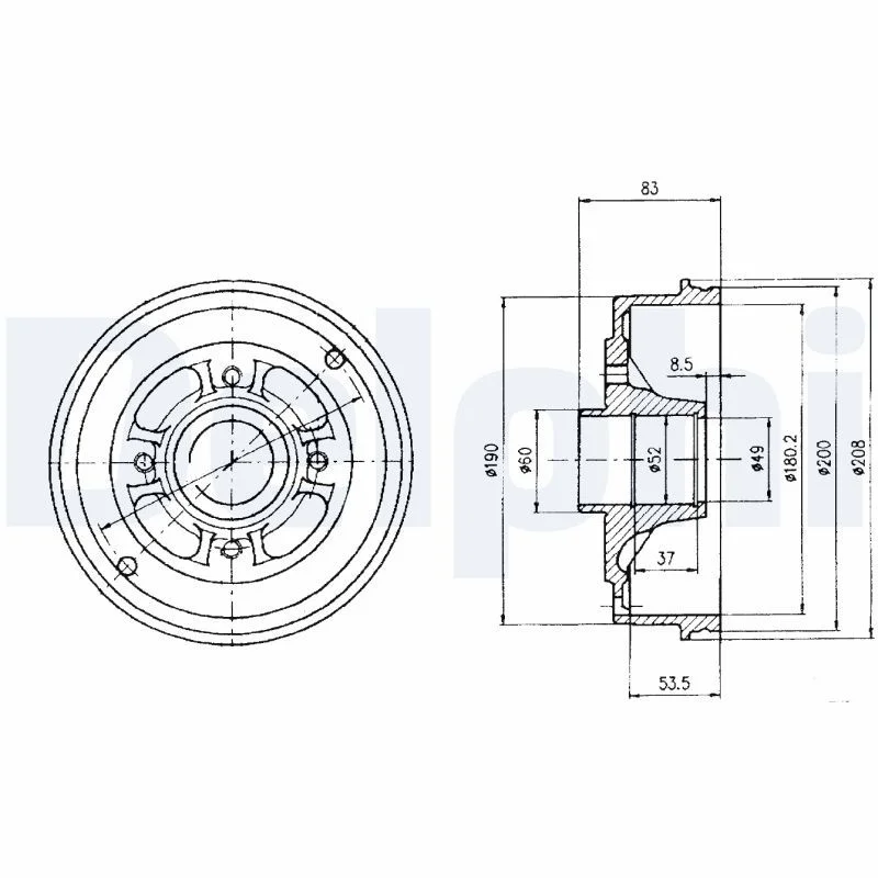 Brake Drum DELPHI BF426