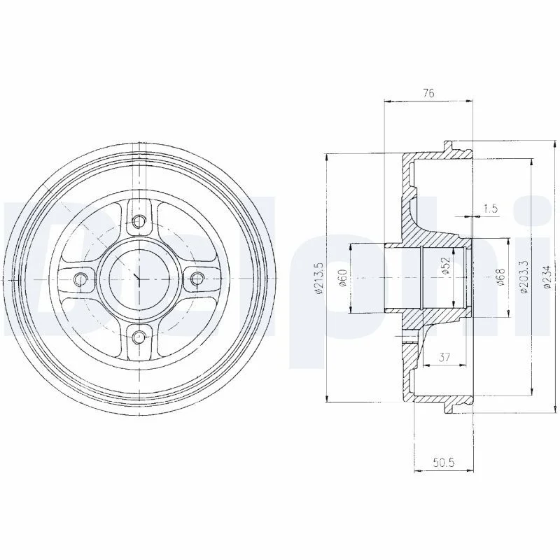 Brake Drum DELPHI BF427