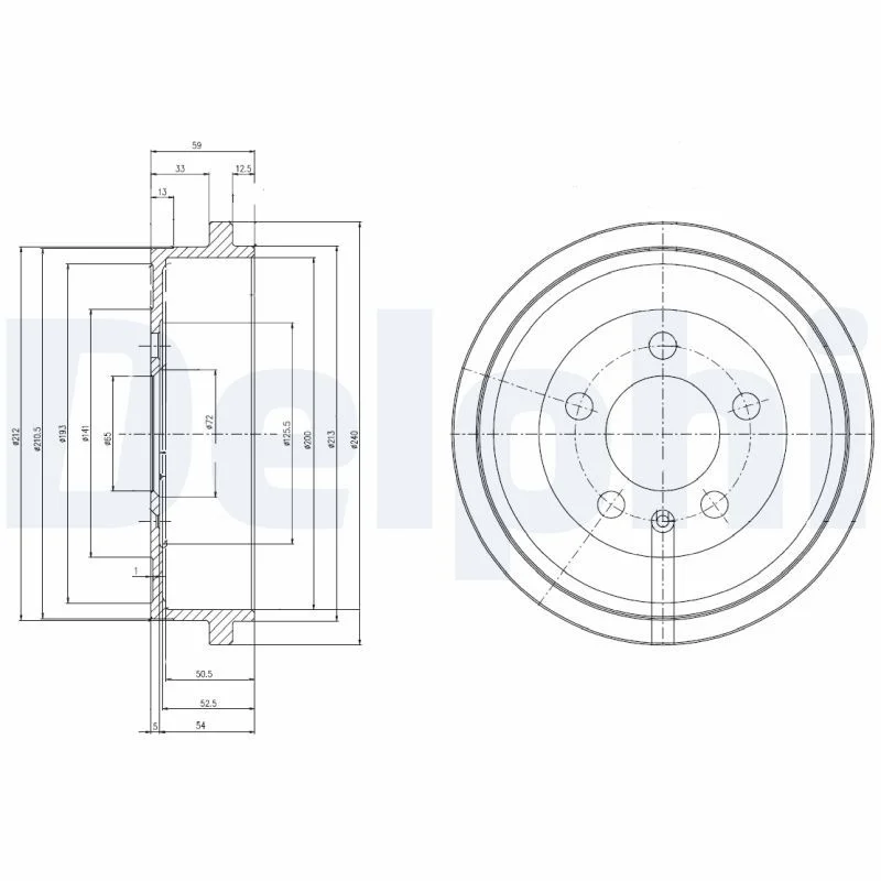 Brake Drum DELPHI BF463