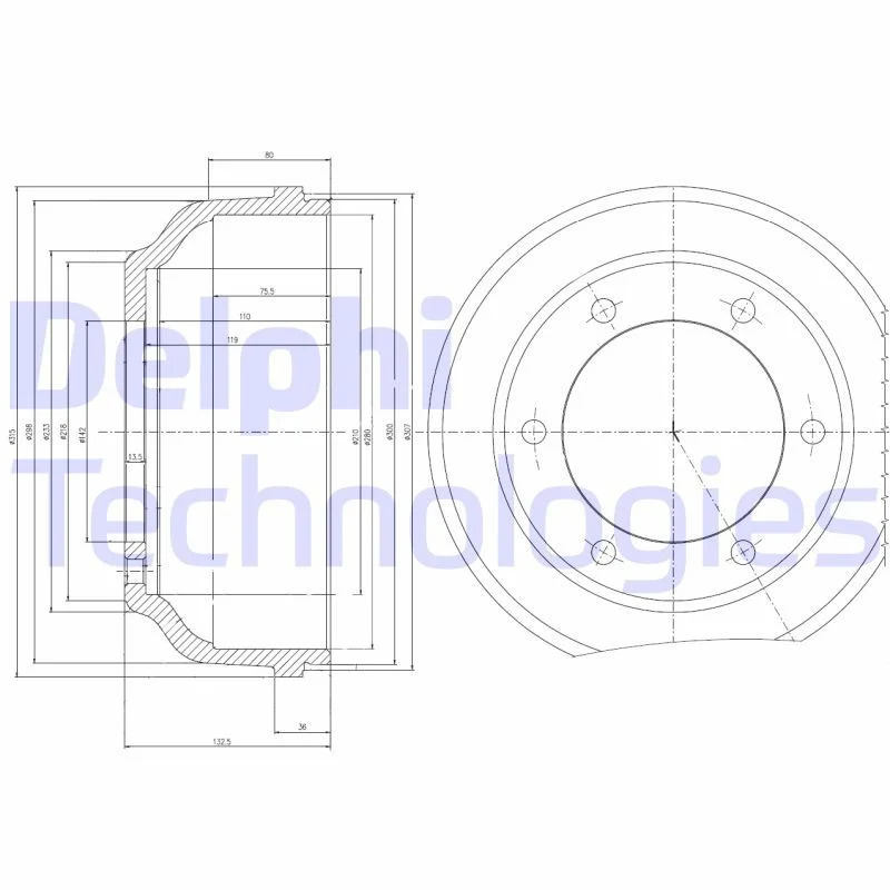 Brake Drum DELPHI BF467