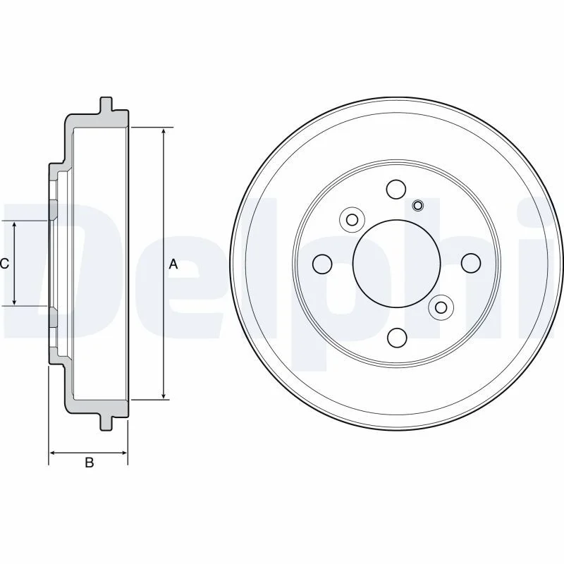 Brake Drum DELPHI BF525