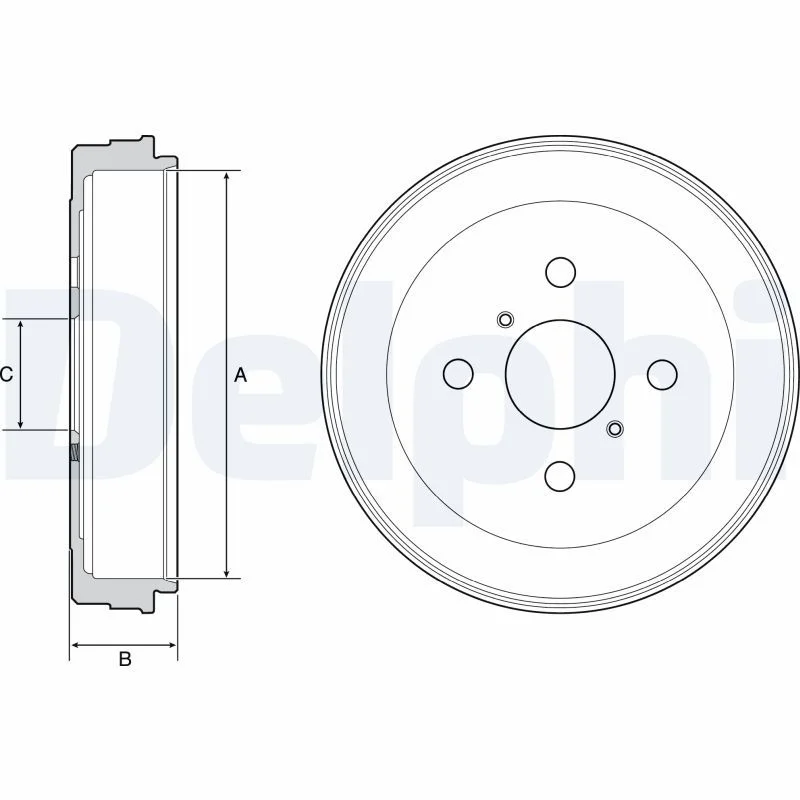 Brake Drum DELPHI BF530
