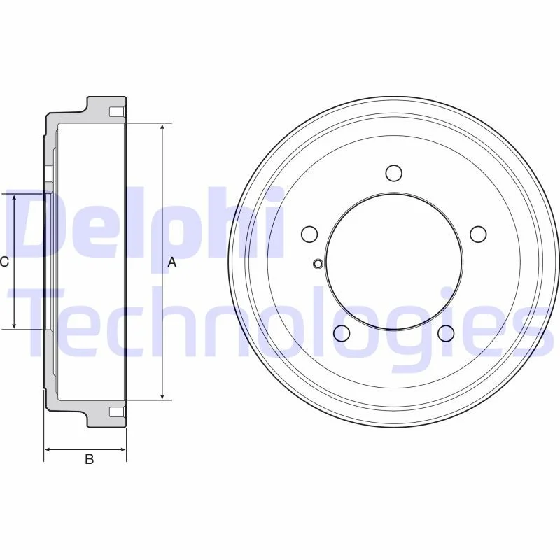 Brake Drum DELPHI BF531