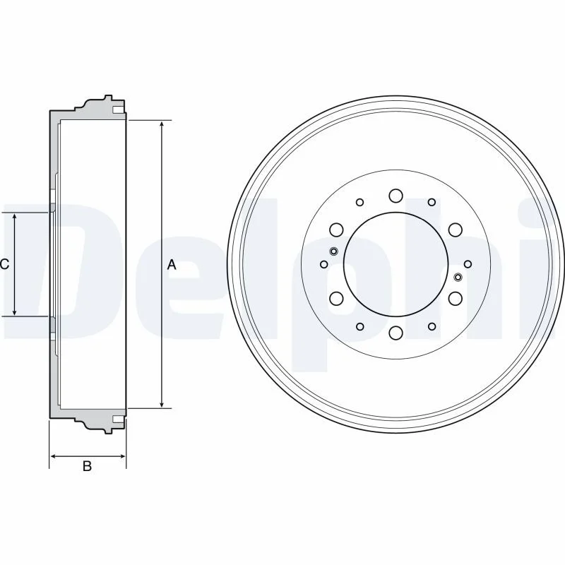 Brake Drum DELPHI BF537