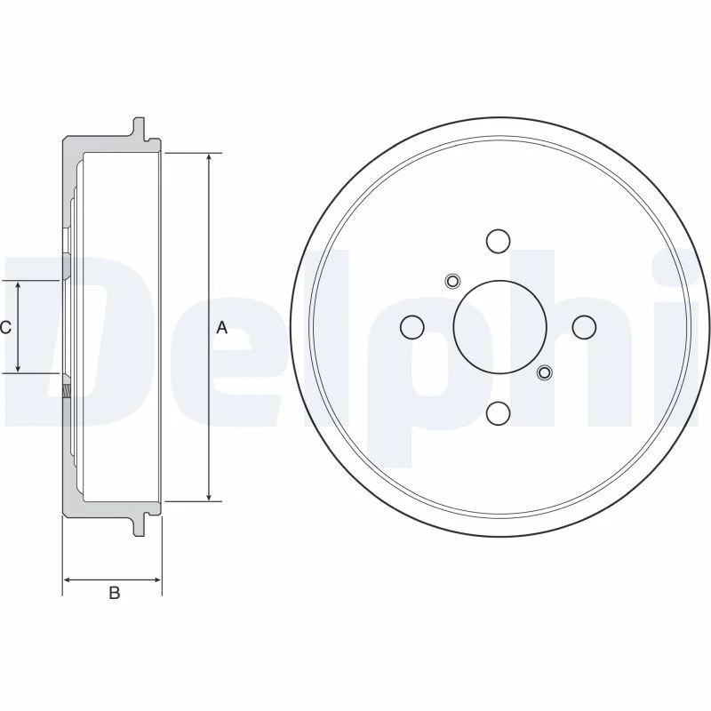 Brake Drum DELPHI BF552