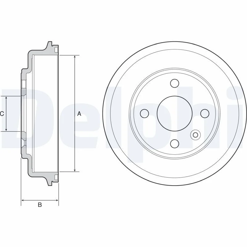 Brake Drum DELPHI BF554