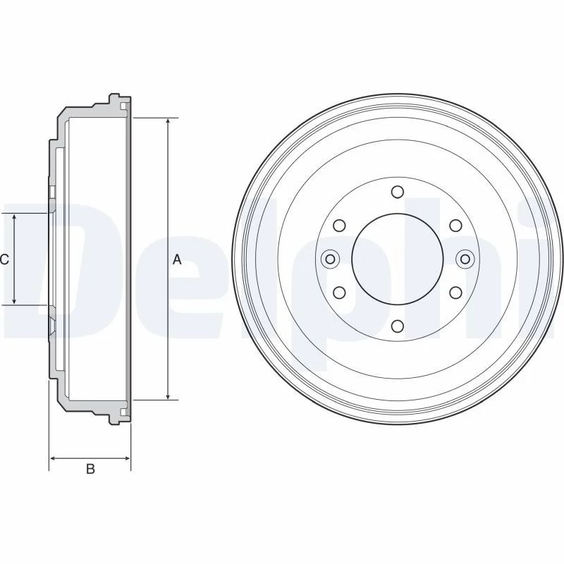 Brake Drum DELPHI BF555