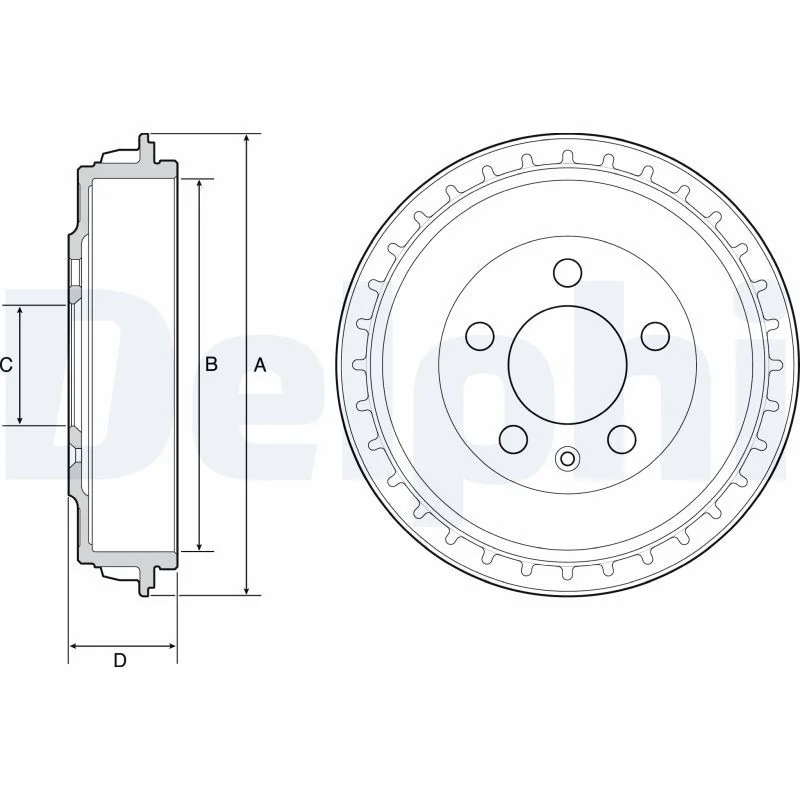 Brake Drum DELPHI BF563