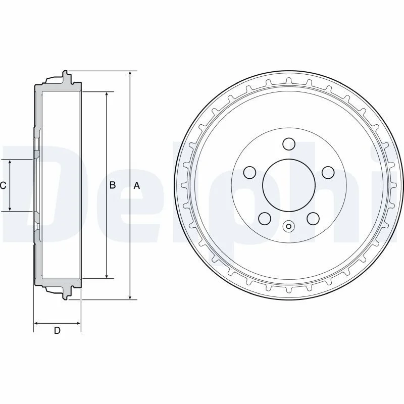Brake Drum DELPHI BF564